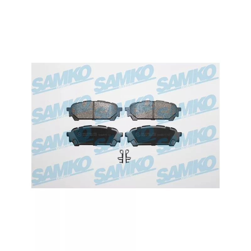 Jeu de 4 plaquettes de frein arrière SAMKO 5SP1335