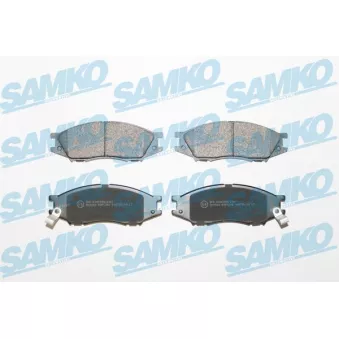 Jeu de 4 plaquettes de frein avant SAMKO