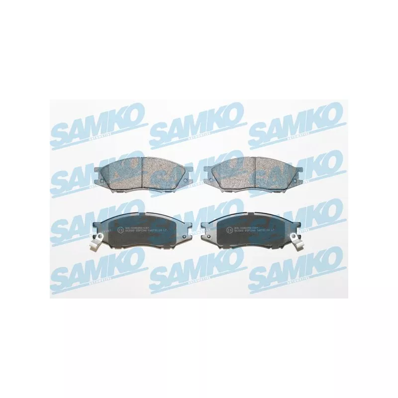 Jeu de 4 plaquettes de frein avant SAMKO 5SP1346