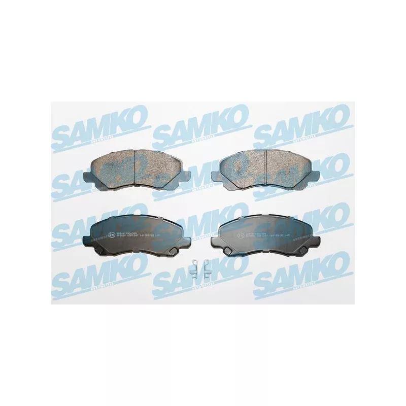 Jeu de 4 plaquettes de frein avant SAMKO 5SP1347