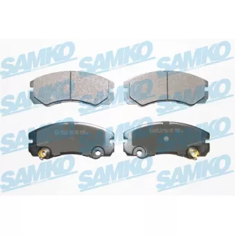 Jeu de 4 plaquettes de frein avant SAMKO