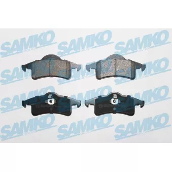 Jeu de 4 plaquettes de frein arrière SAMKO