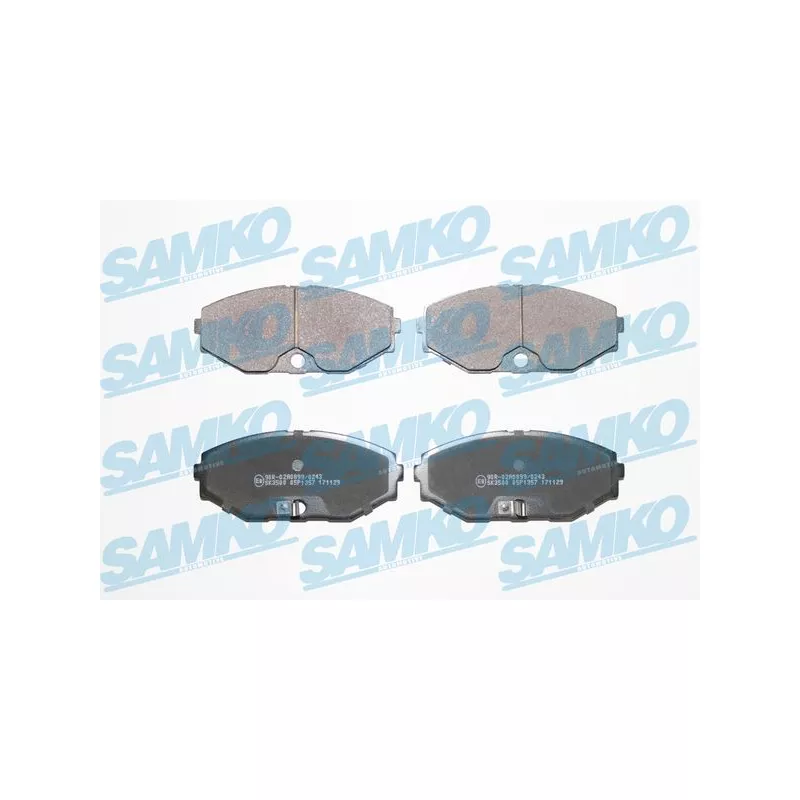 Jeu de 4 plaquettes de frein avant SAMKO 5SP1357