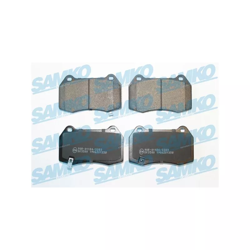 Jeu de 4 plaquettes de frein avant SAMKO 5SP1358