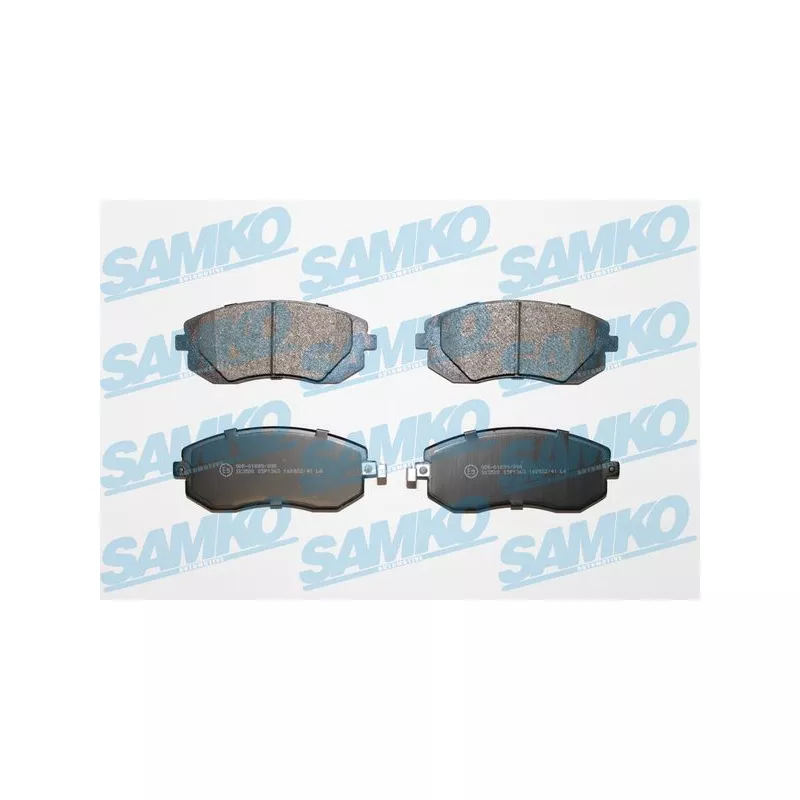Jeu de 4 plaquettes de frein avant SAMKO 5SP1363