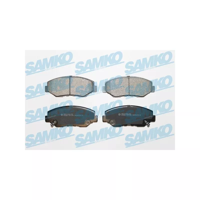 Jeu de 4 plaquettes de frein avant SAMKO 5SP1364