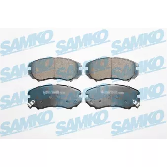 Jeu de 4 plaquettes de frein avant SAMKO