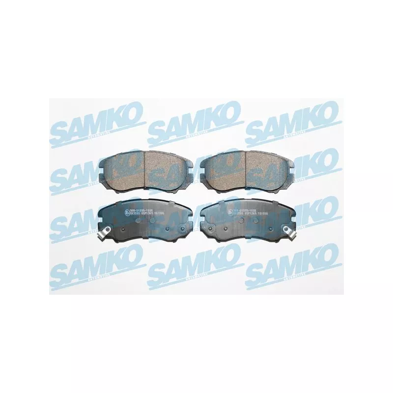 Jeu de 4 plaquettes de frein avant SAMKO 5SP1369