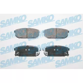 Jeu de 4 plaquettes de frein arrière SAMKO