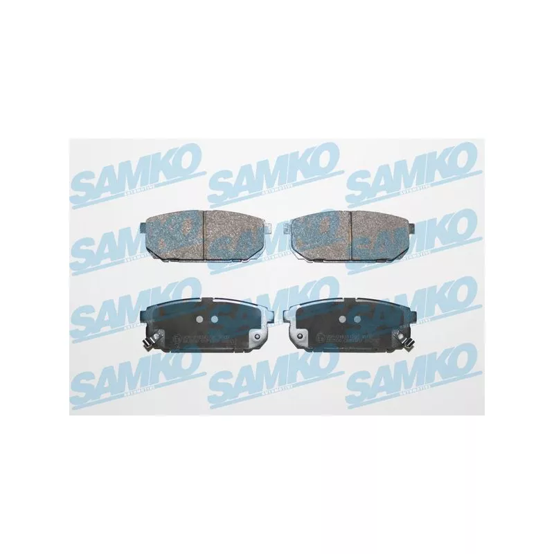 Jeu de 4 plaquettes de frein arrière SAMKO 5SP1370