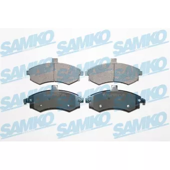 Jeu de 4 plaquettes de frein avant SAMKO