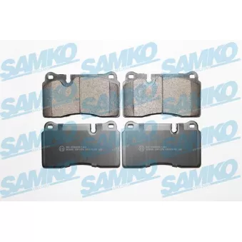 Jeu de 4 plaquettes de frein avant SAMKO 5SP1376
