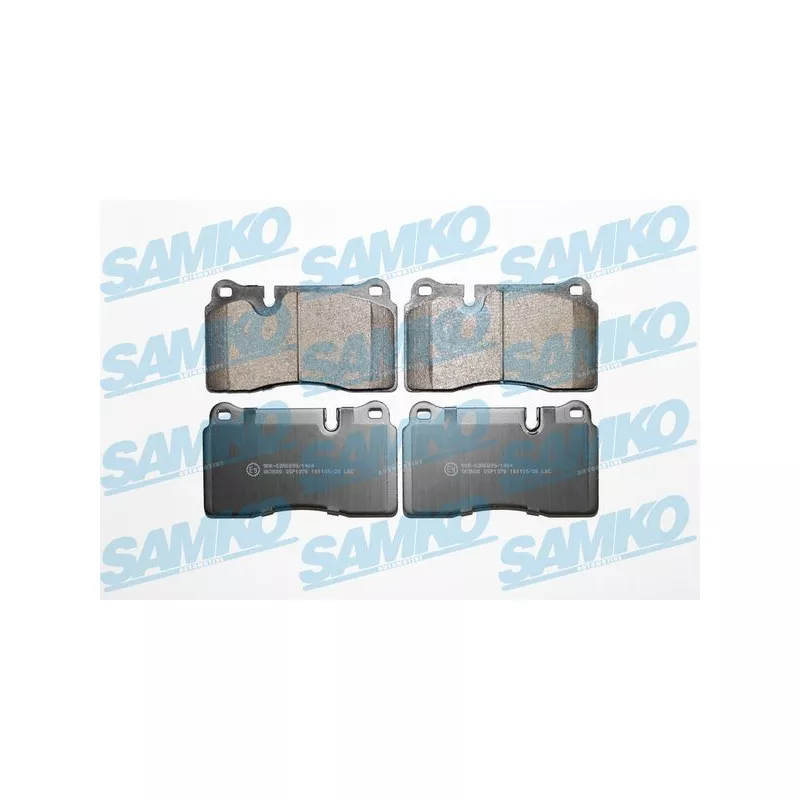 Jeu de 4 plaquettes de frein avant SAMKO 5SP1376