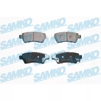 Jeu de 4 plaquettes de frein arrière SAMKO