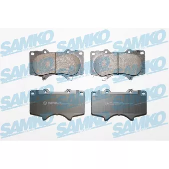 Jeu de 4 plaquettes de frein avant SAMKO 5SP1379