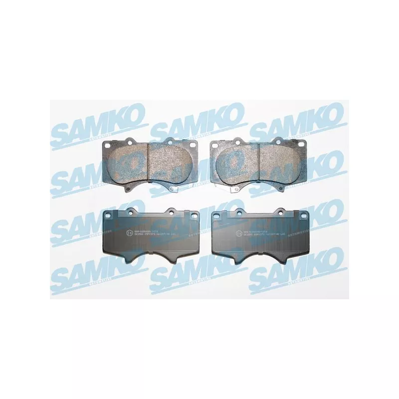 Jeu de 4 plaquettes de frein avant SAMKO 5SP1379