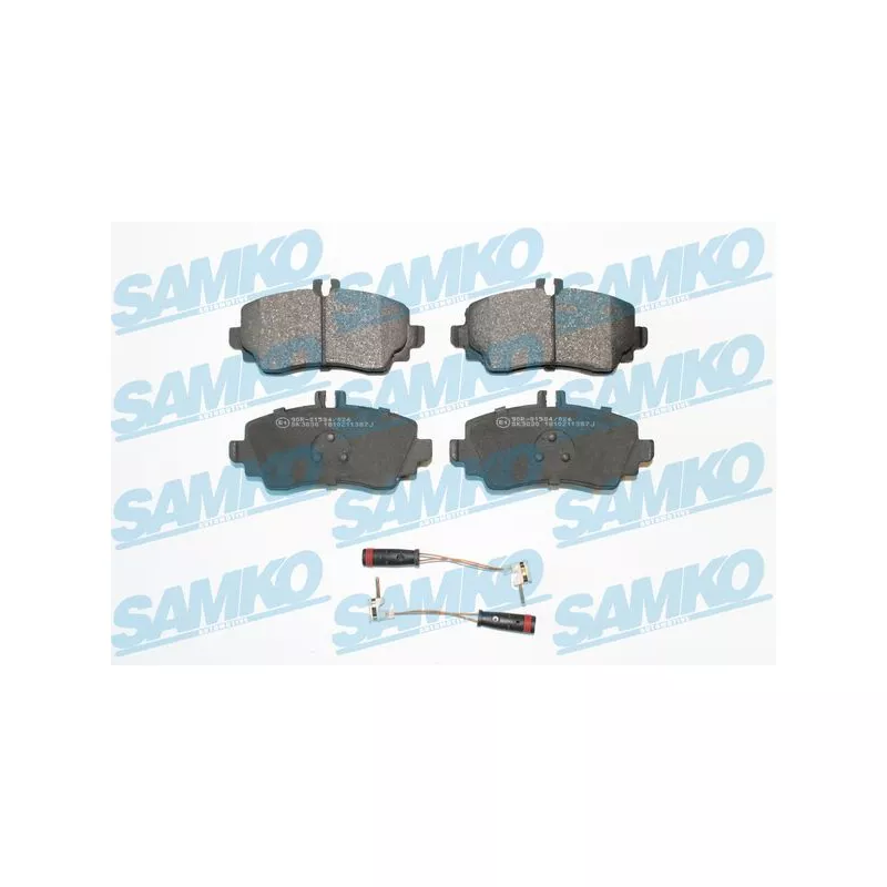Jeu de 4 plaquettes de frein avant SAMKO 5SP1387