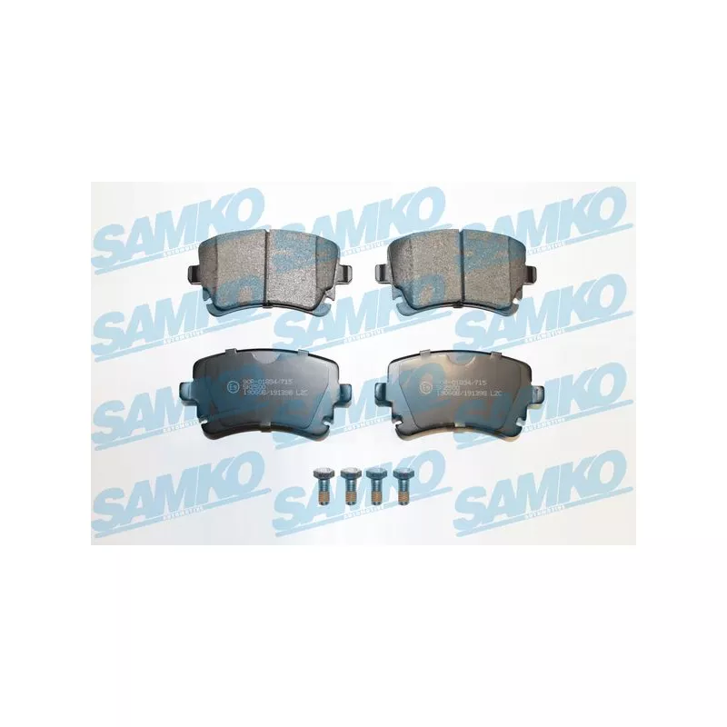 Jeu de 4 plaquettes de frein arrière SAMKO 5SP1398