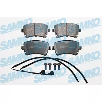 Jeu de 4 plaquettes de frein arrière SAMKO