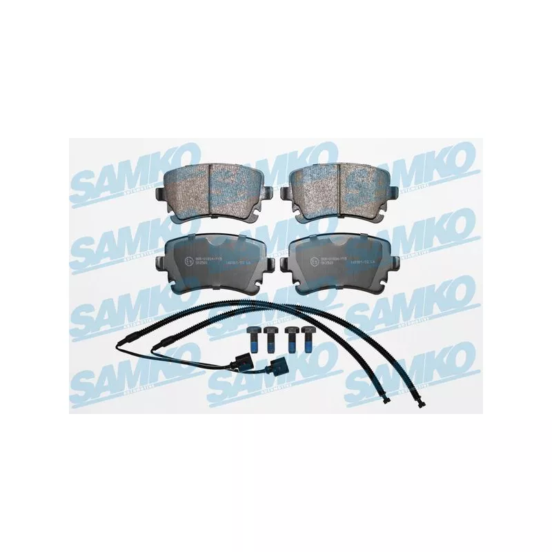 Jeu de 4 plaquettes de frein arrière SAMKO 5SP1398A