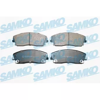 Jeu de 4 plaquettes de frein avant SAMKO