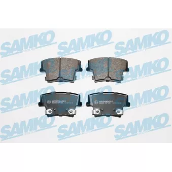 Jeu de 4 plaquettes de frein arrière SAMKO