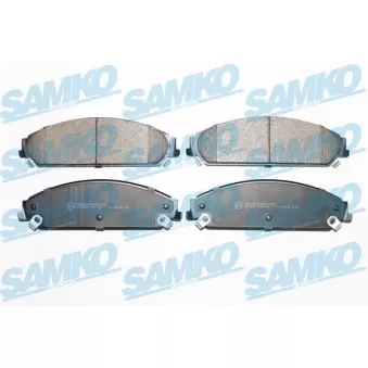 Jeu de 4 plaquettes de frein avant SAMKO