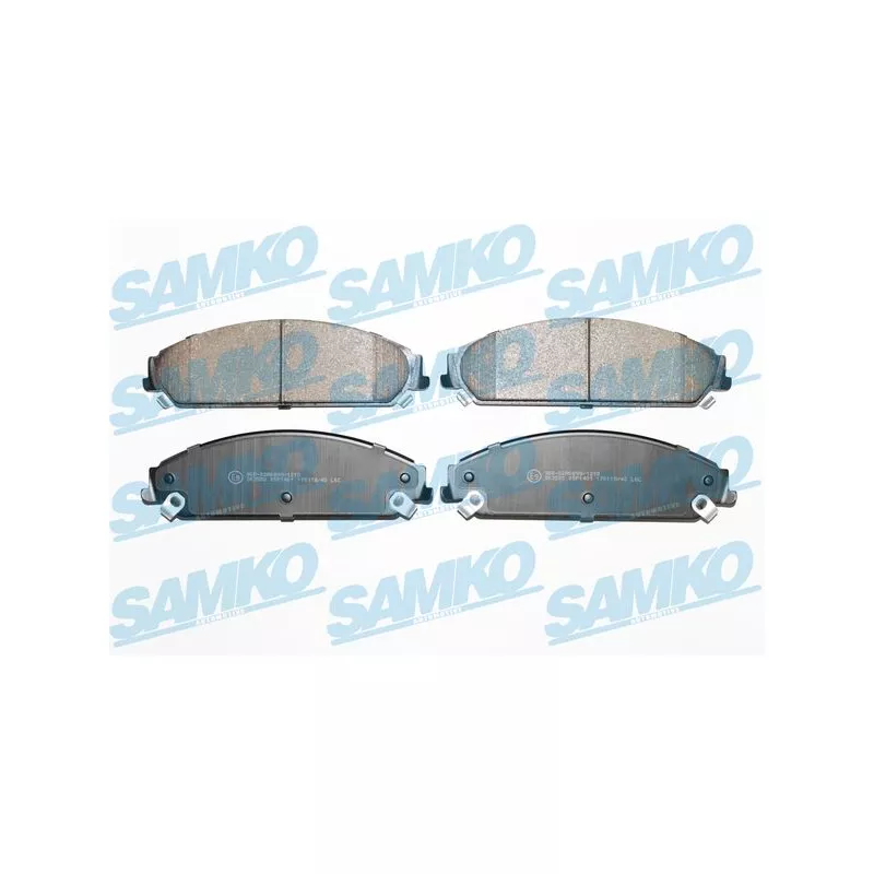 Jeu de 4 plaquettes de frein avant SAMKO 5SP1401