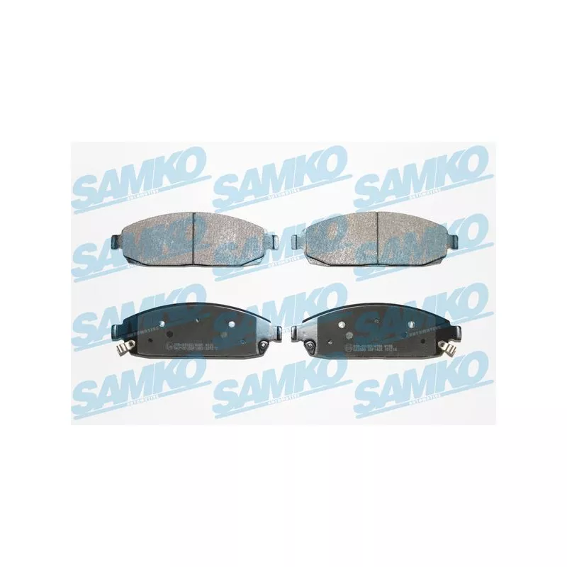 Jeu de 4 plaquettes de frein avant SAMKO 5SP1403