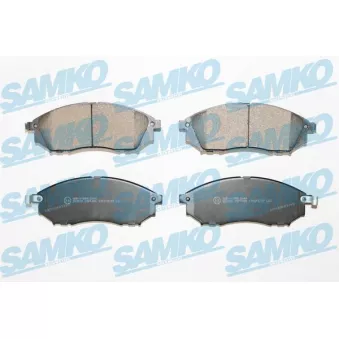 Jeu de 4 plaquettes de frein avant SAMKO