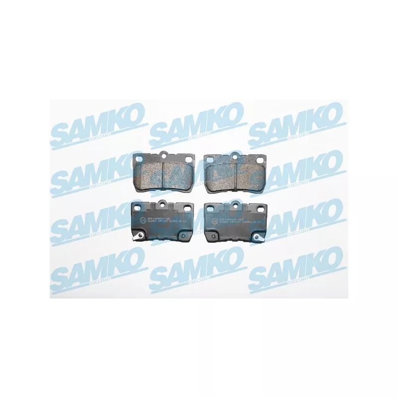 Jeu de 4 plaquettes de frein arrière SAMKO 5SP1407