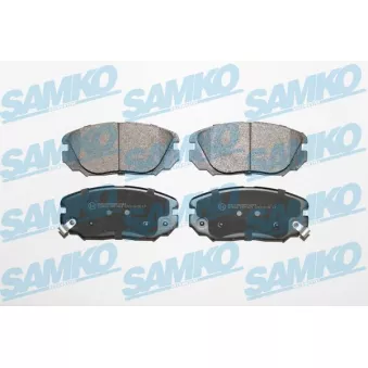 Jeu de 4 plaquettes de frein avant SAMKO 5SP1409