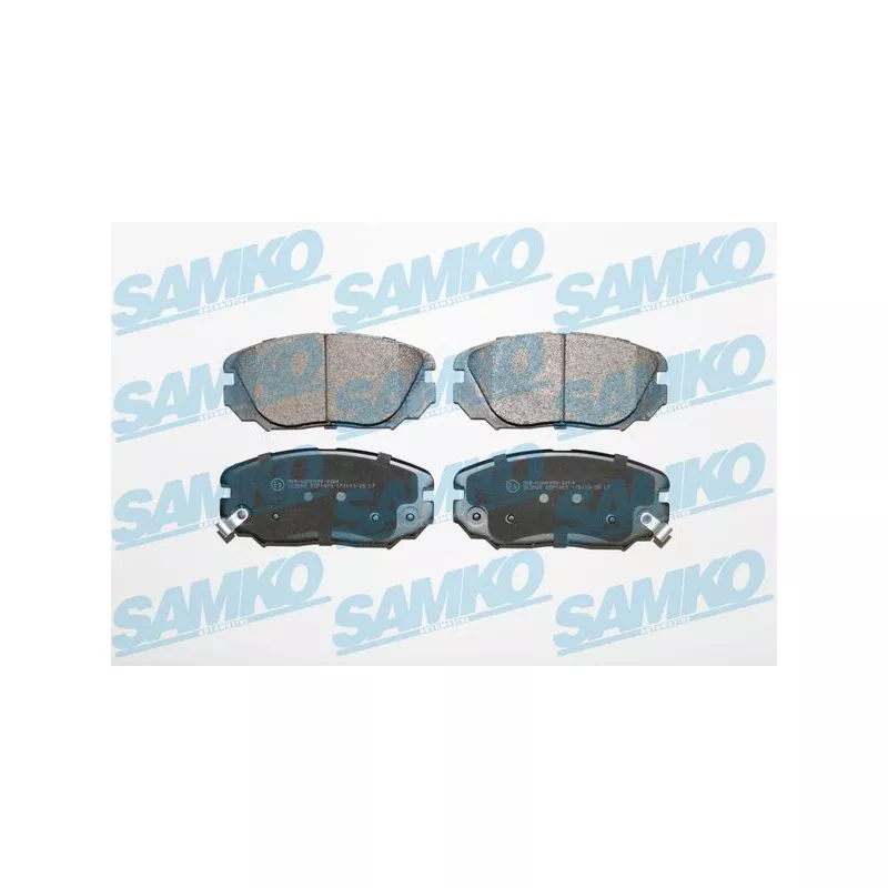 Jeu de 4 plaquettes de frein avant SAMKO 5SP1409