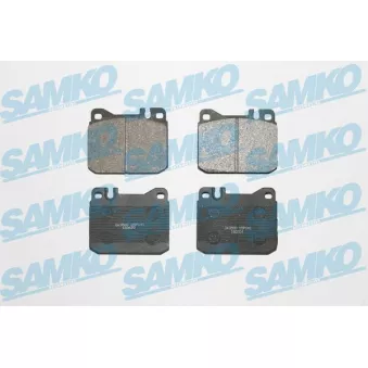 Jeu de 4 plaquettes de frein SAMKO 5SP141