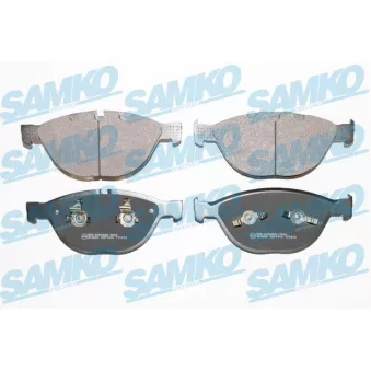 Jeu de 4 plaquettes de frein avant SAMKO 5SP1410