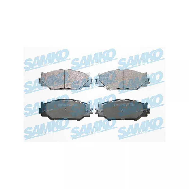 Jeu de 4 plaquettes de frein avant SAMKO 5SP1412