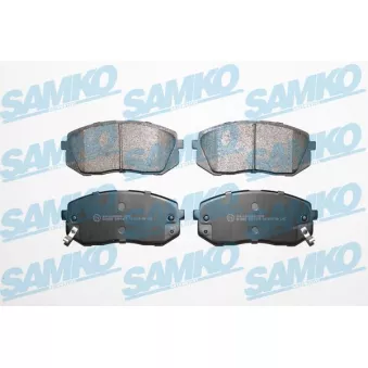 Jeu de 4 plaquettes de frein avant SAMKO