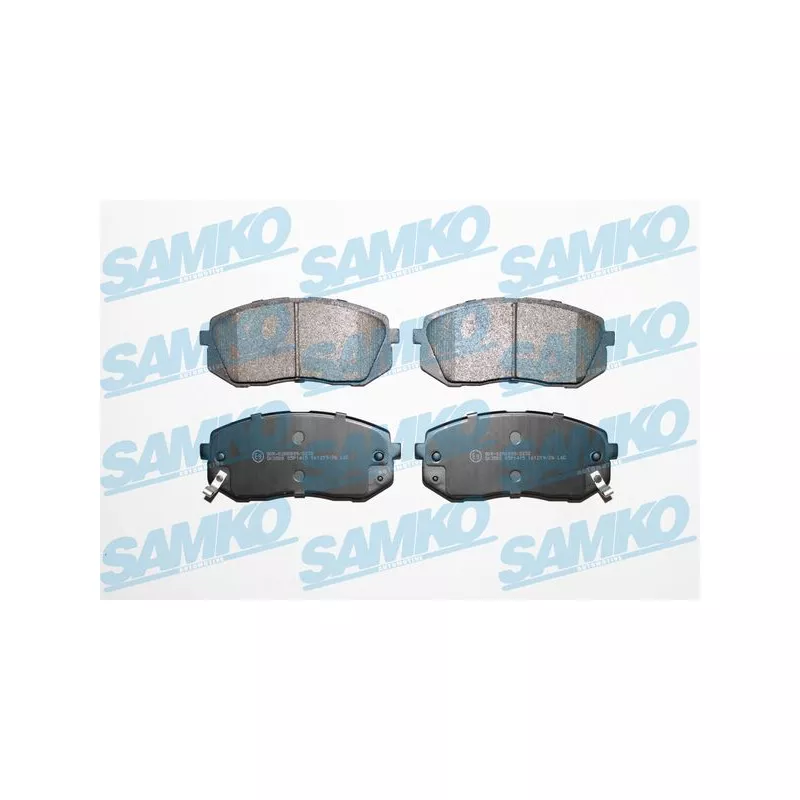 Jeu de 4 plaquettes de frein avant SAMKO 5SP1415