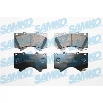 Jeu de 4 plaquettes de frein avant SAMKO
