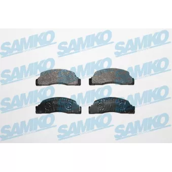 Jeu de 4 plaquettes de frein avant SAMKO 5SP142