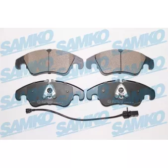 Jeu de 4 plaquettes de frein avant SAMKO