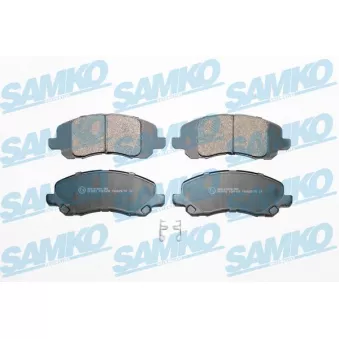 Jeu de 4 plaquettes de frein avant SAMKO