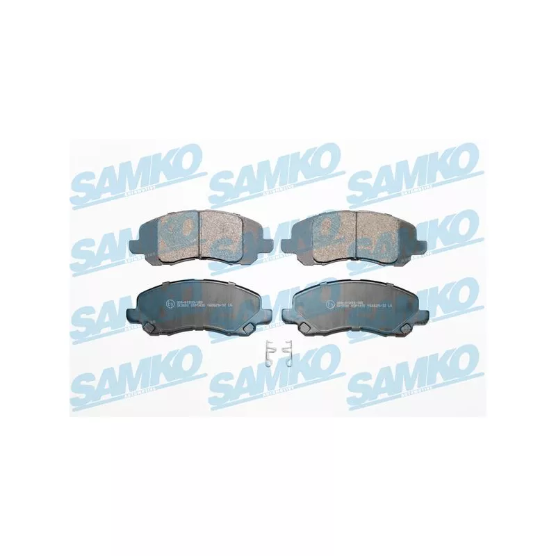 Jeu de 4 plaquettes de frein avant SAMKO 5SP1430