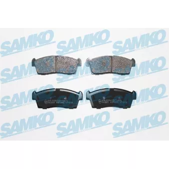 Jeu de 4 plaquettes de frein avant SAMKO 5SP1442