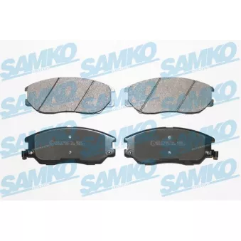 Jeu de 4 plaquettes de frein avant SAMKO