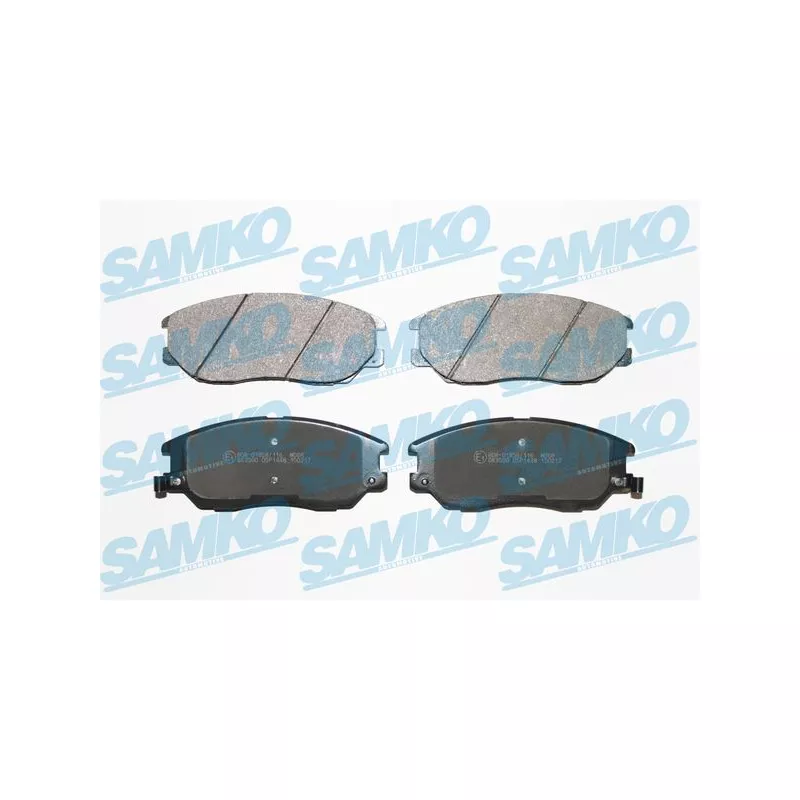 Jeu de 4 plaquettes de frein avant SAMKO 5SP1448