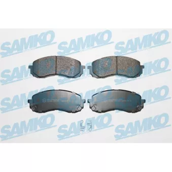 Jeu de 4 plaquettes de frein avant SAMKO
