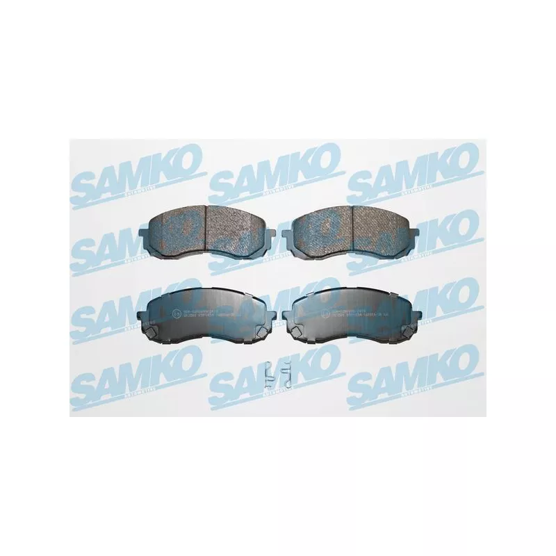 Jeu de 4 plaquettes de frein avant SAMKO 5SP1454