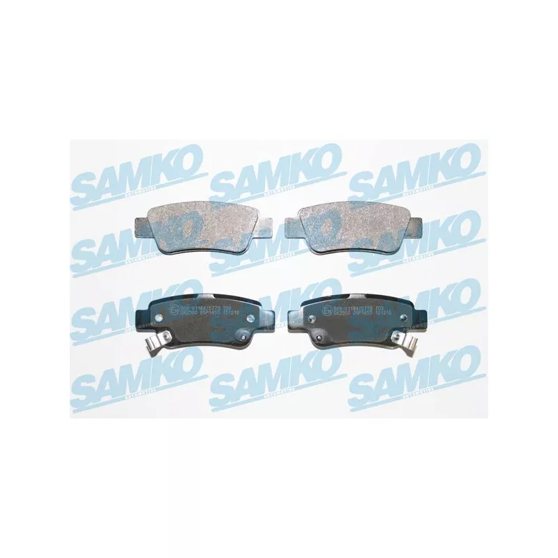 Jeu de 4 plaquettes de frein arrière SAMKO 5SP1455