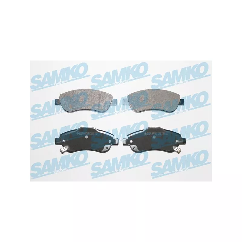 Jeu de 4 plaquettes de frein avant SAMKO 5SP1456